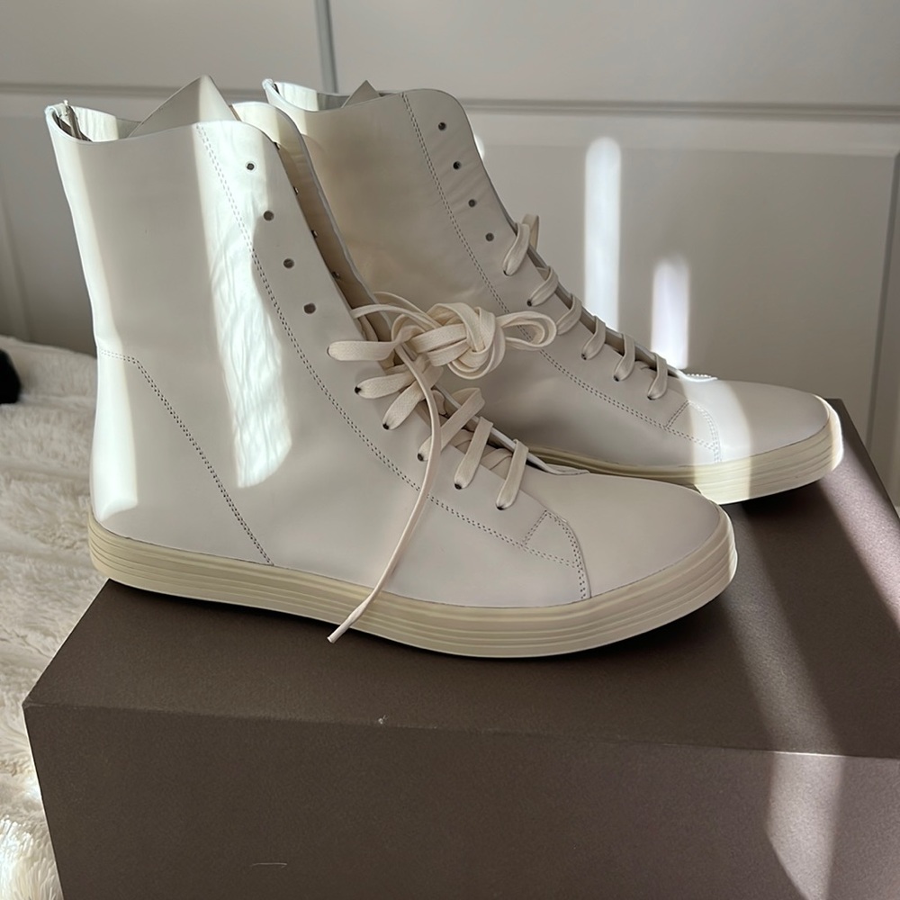 rick owens high top sneakers